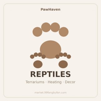 Reptile Terrarium Plants - Artificial Foliage Set with Vines